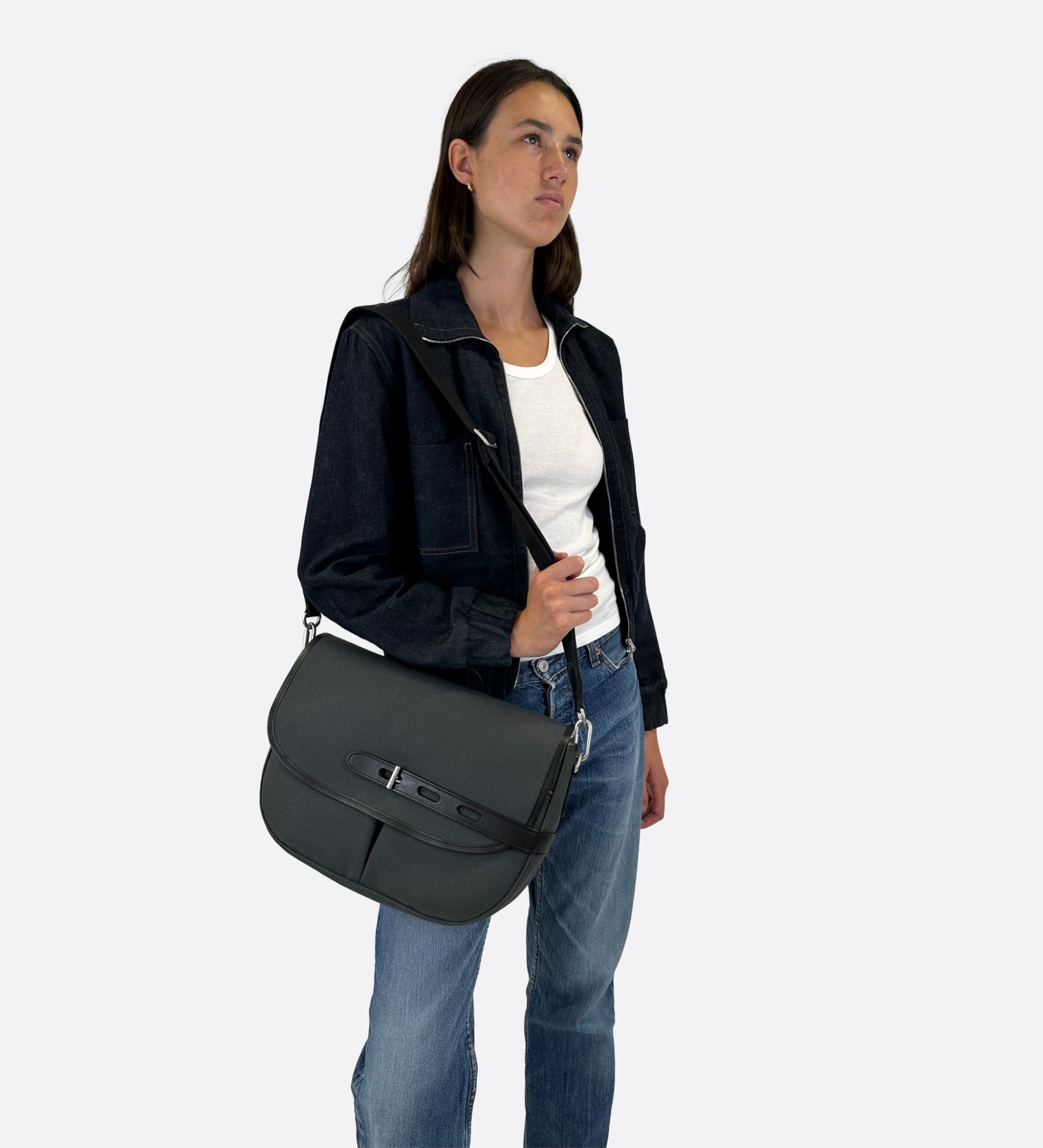 Grande besace Made in France gris THYRS