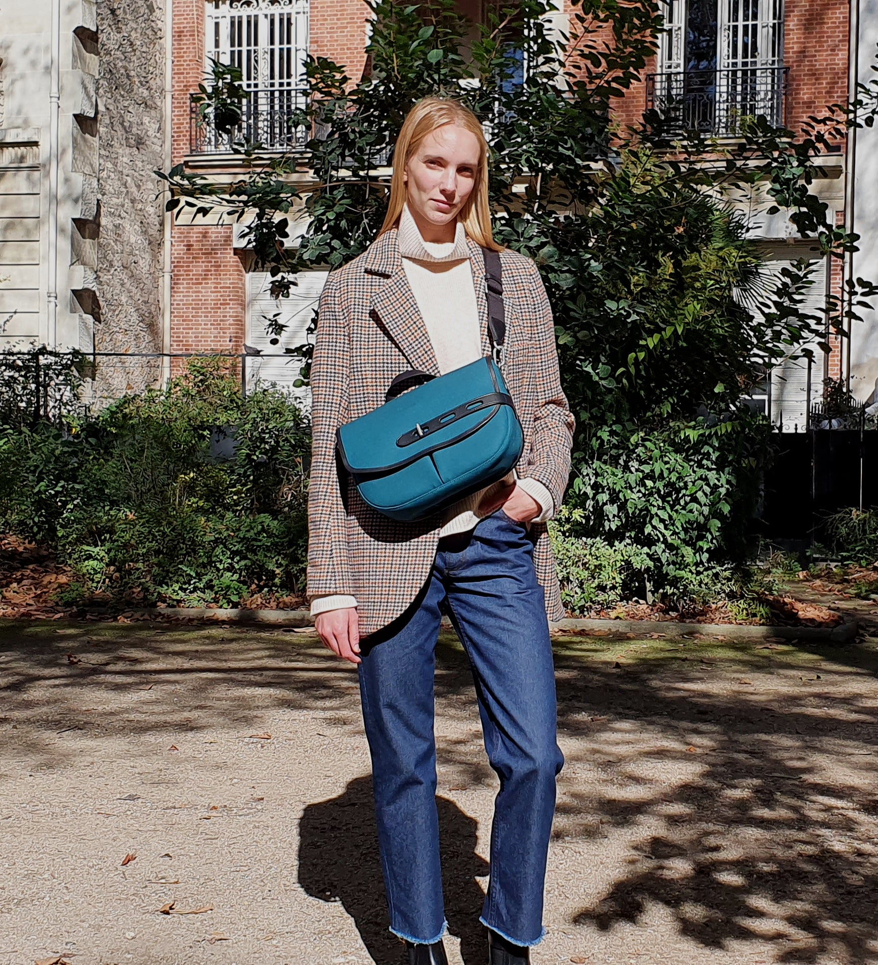 Besace moyenne Made in France vert THYRS