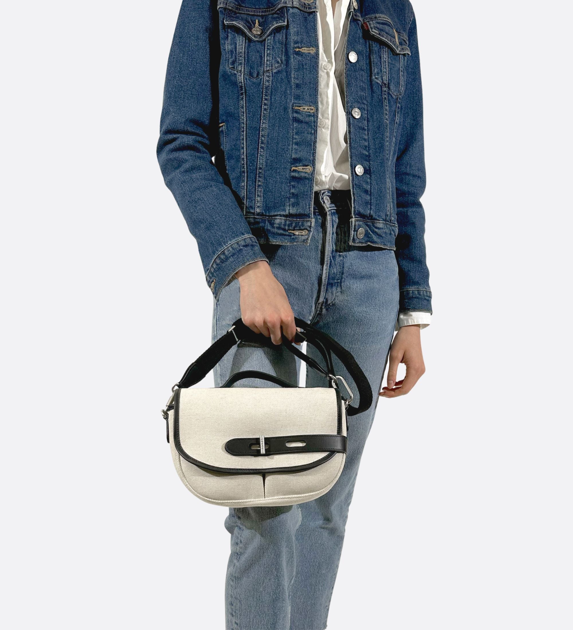 Besace Made in France natte ecru THYRS