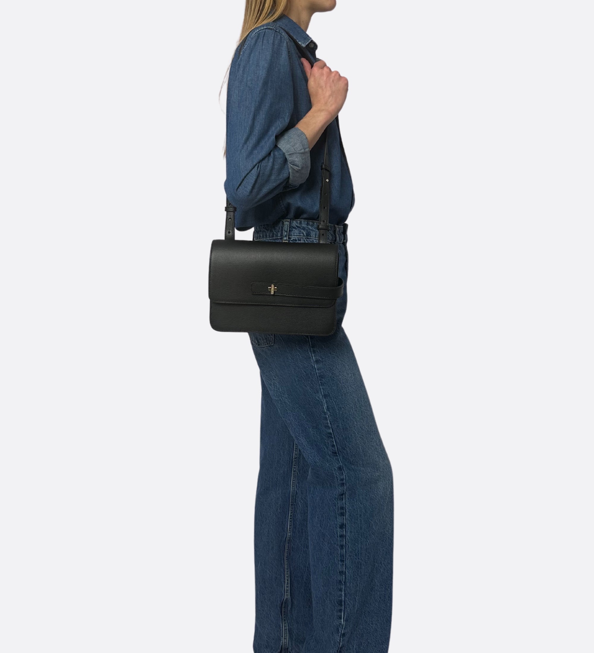 Sac Lalou cuir grainé noir, THYRS