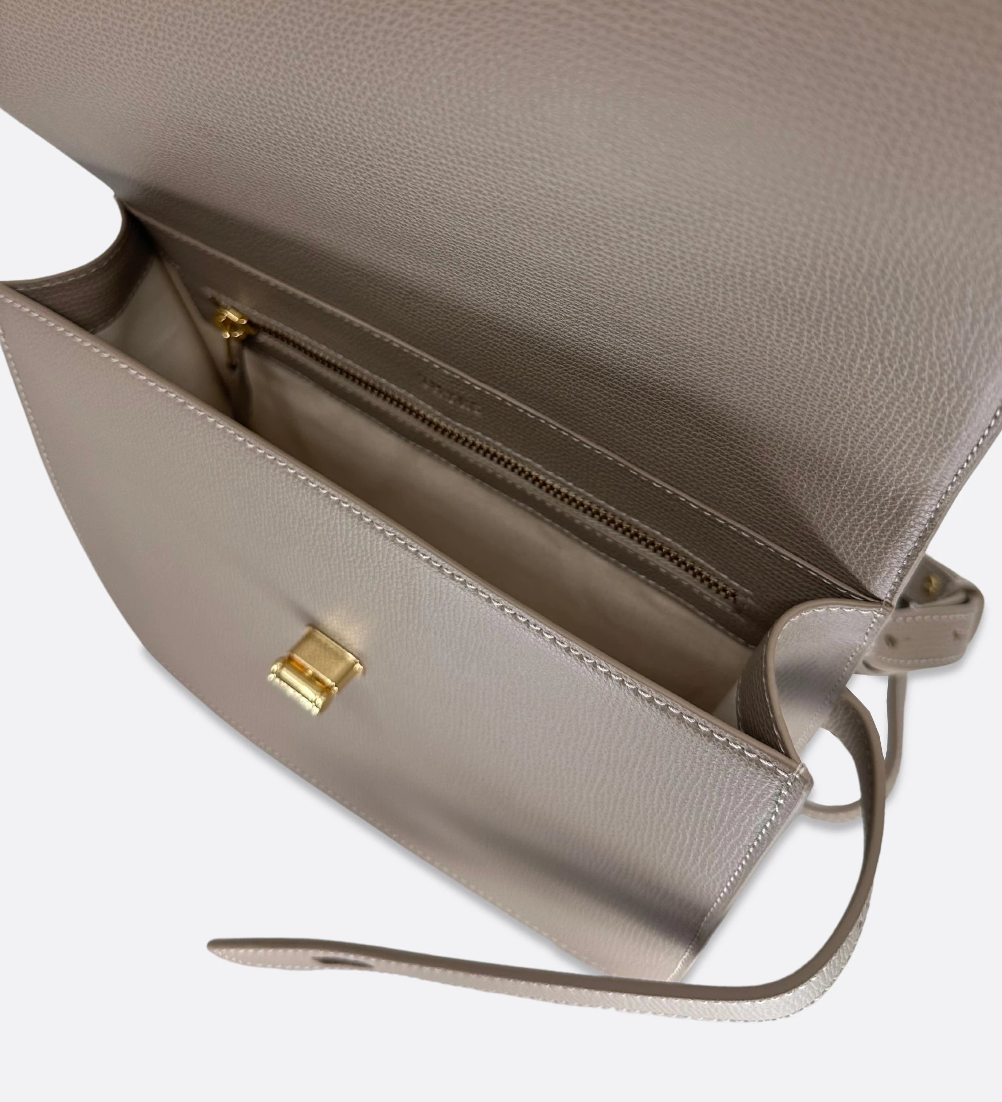 Sac LALOU cuir grainé taupe THYRS