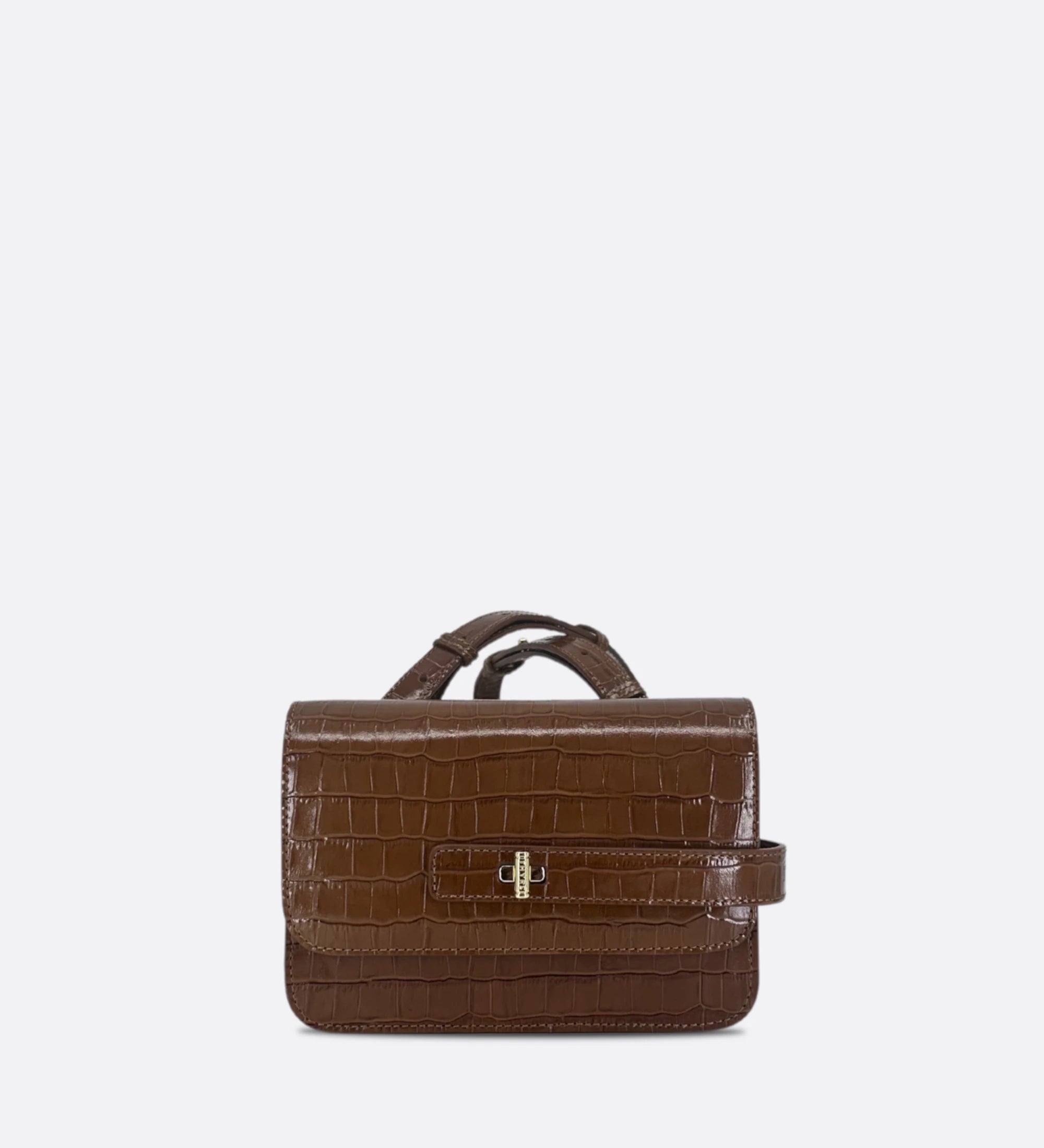 Sac petit LALOU croco noisette THYRS