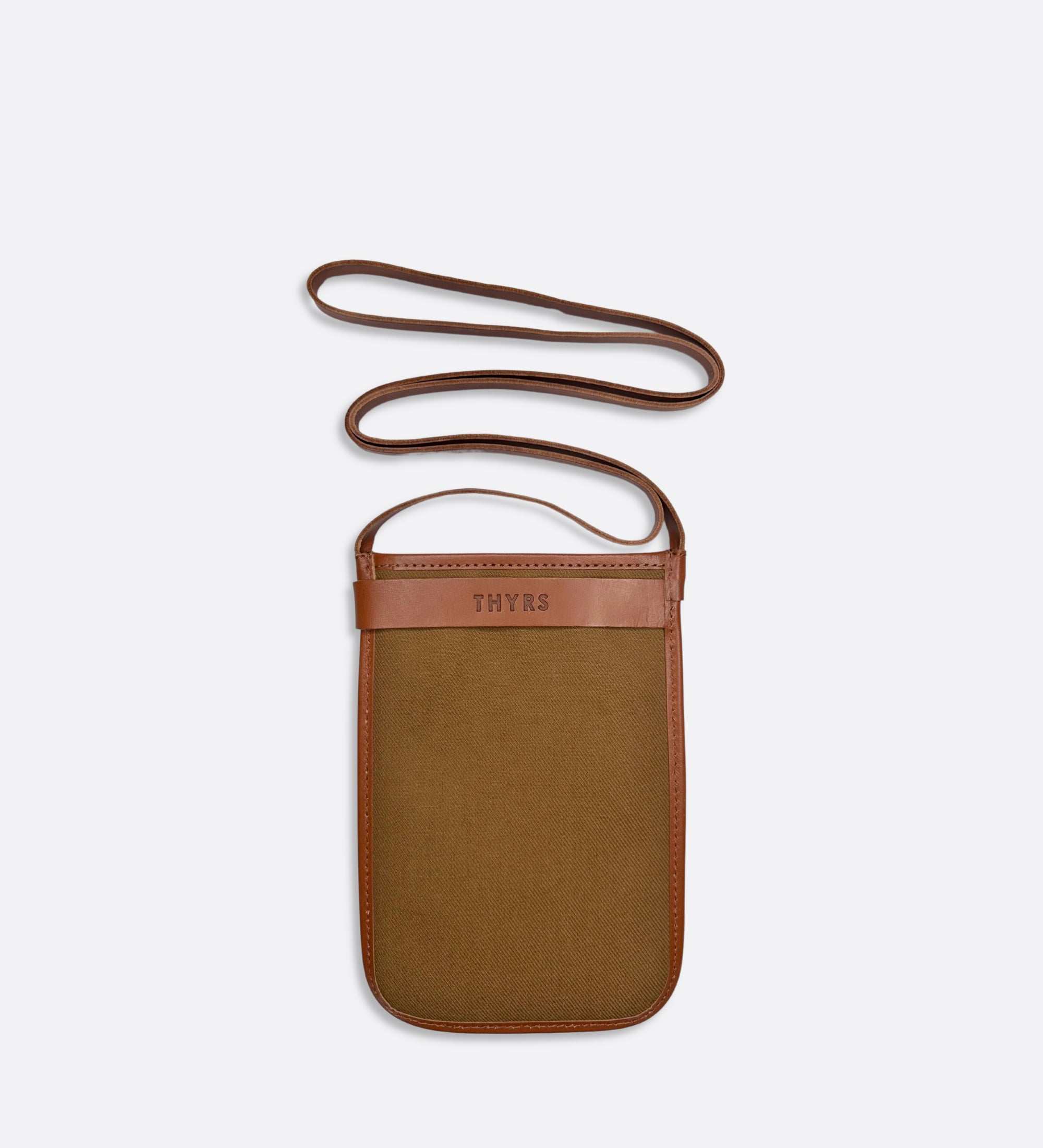 Porte-téléphone Double Twill caramel