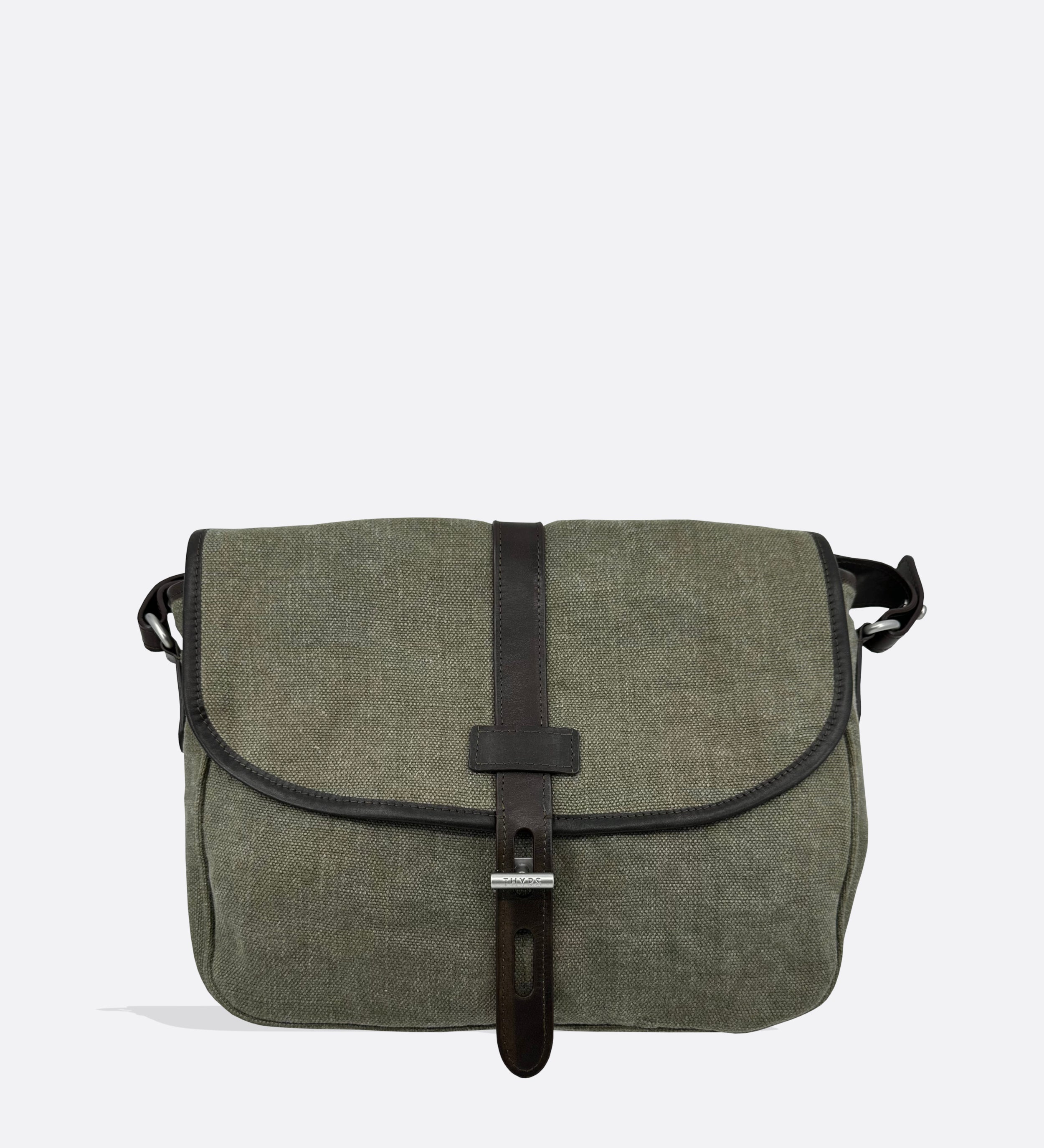 Besace lin kaki Made in France THYRS