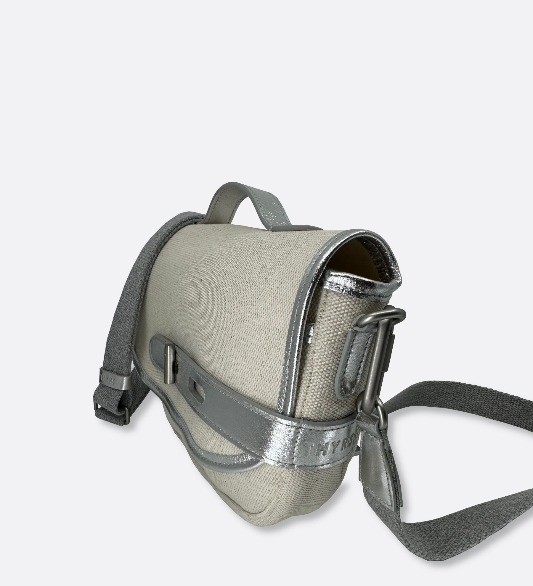 besace made in france THYRS écru et argent