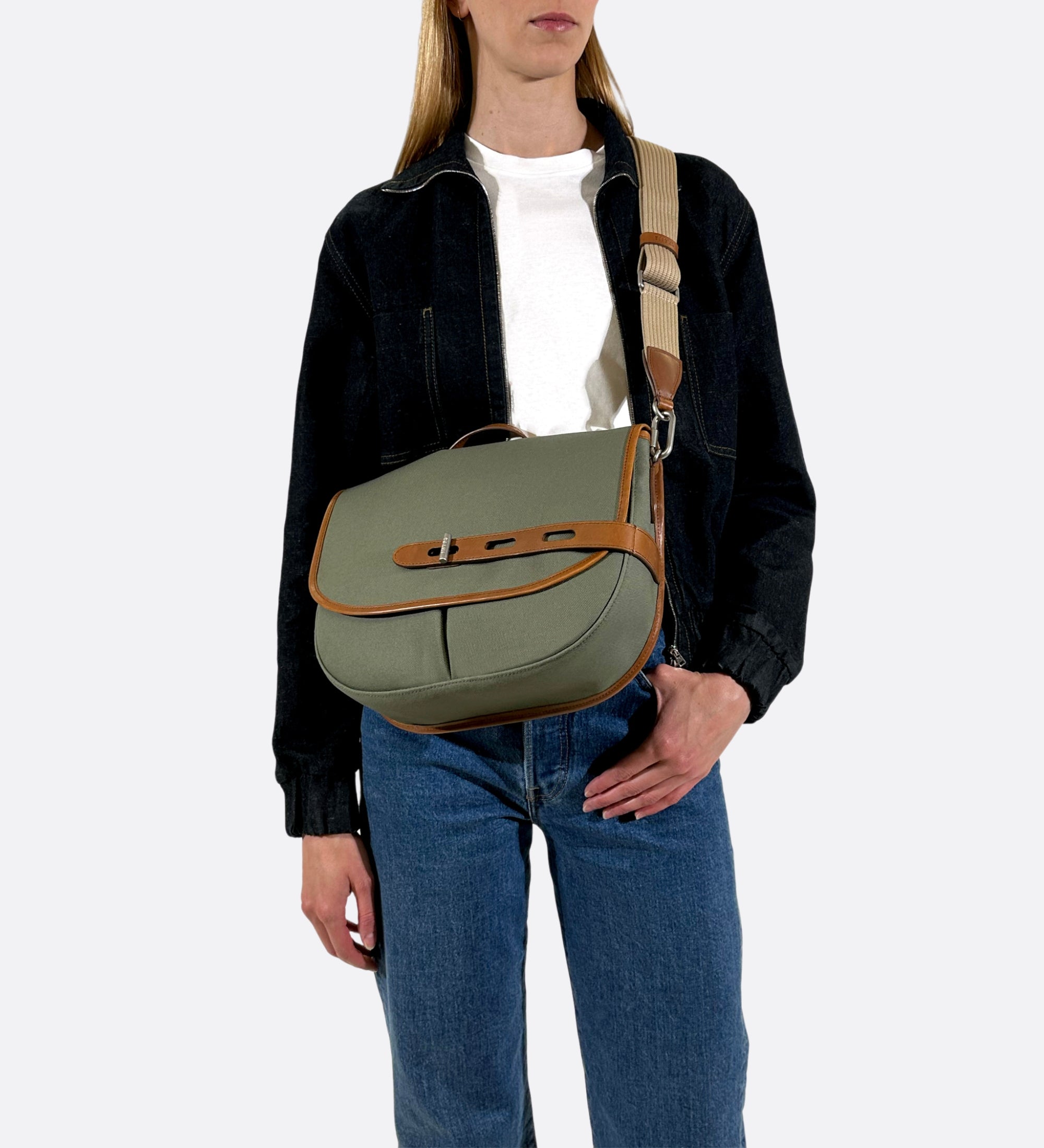 Besace moyenne Made in France kaki THYRS