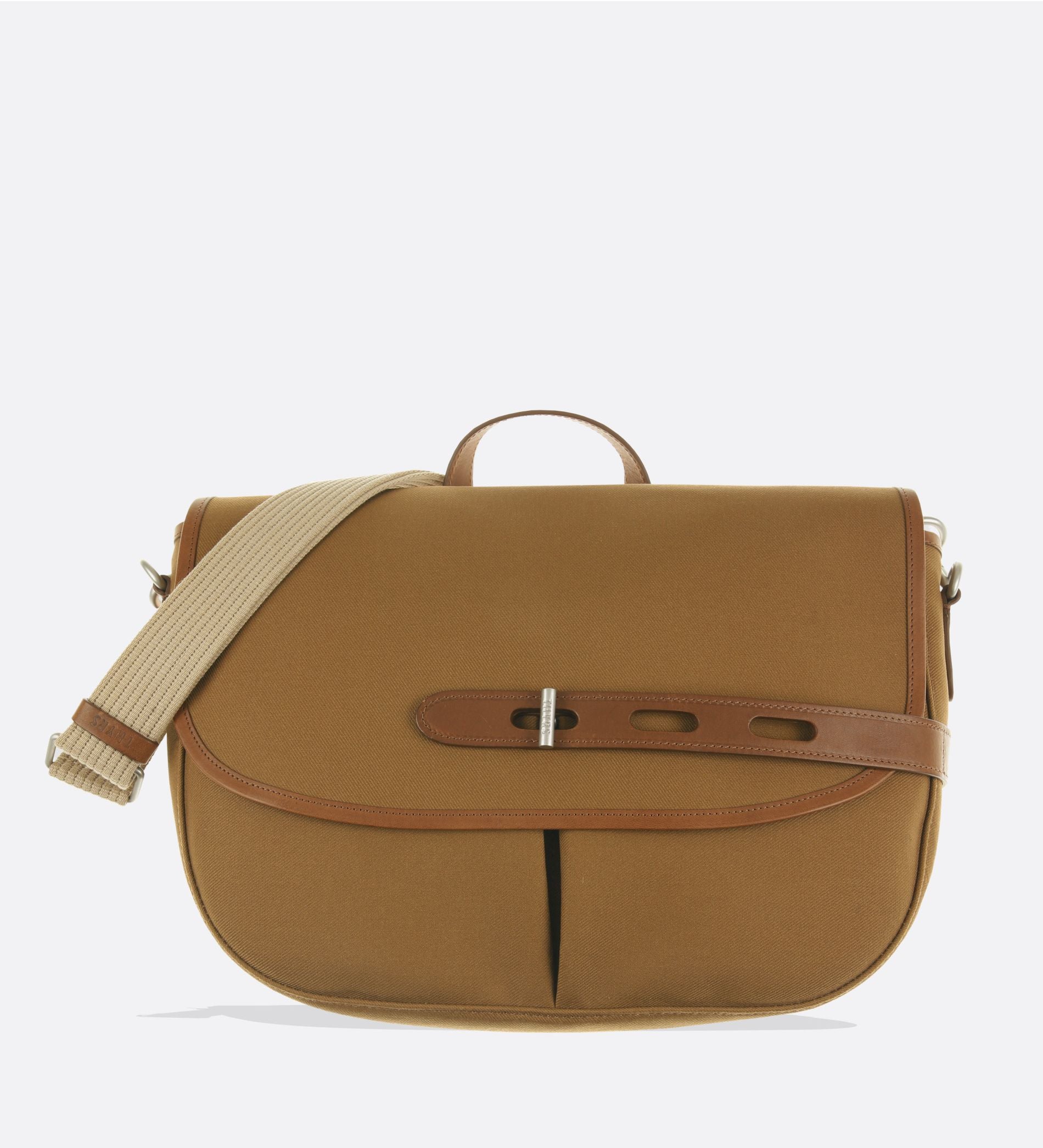 Besace taille L, made in France, coloris caramel