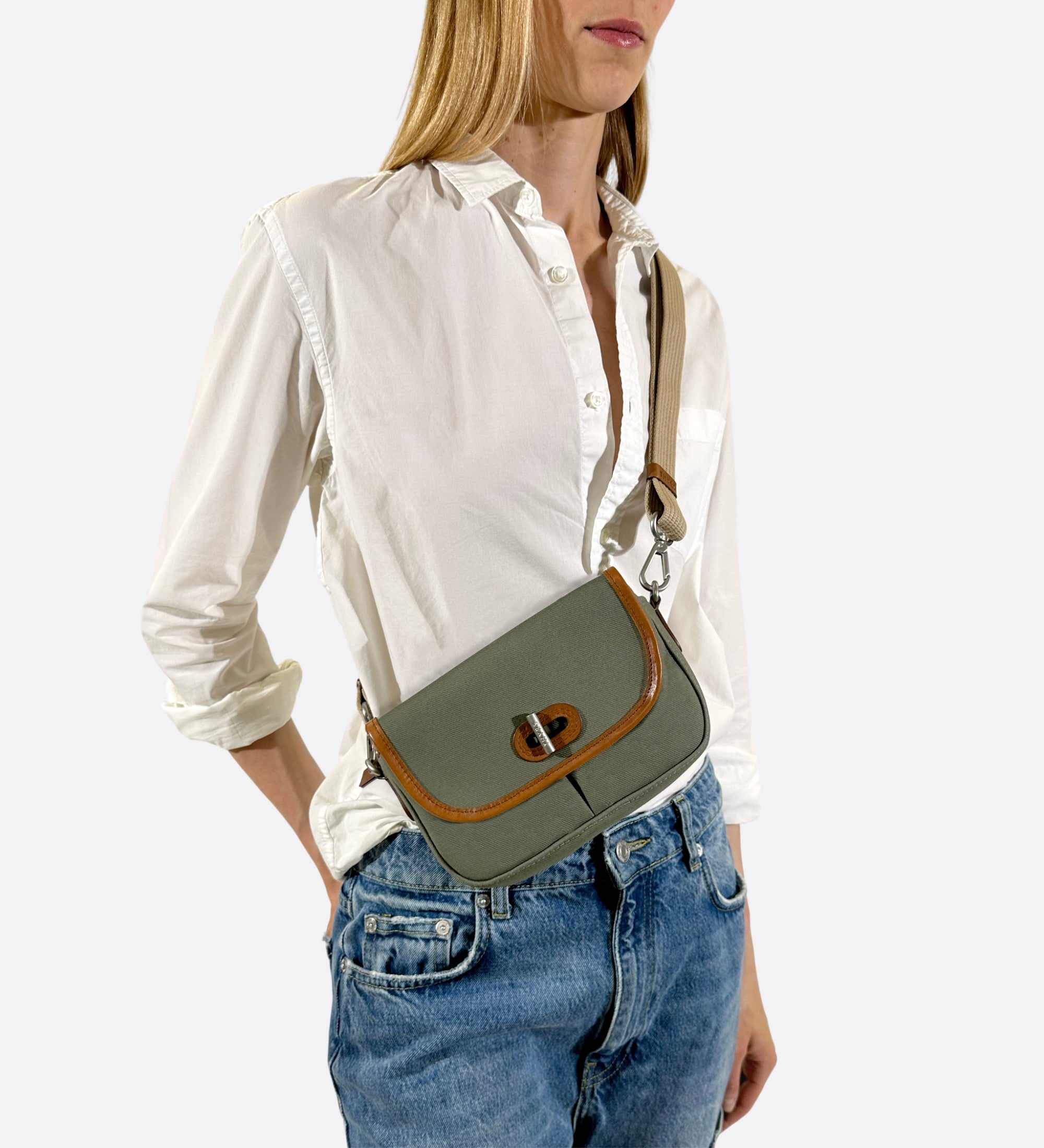 besace mini made in france kaki thyrs