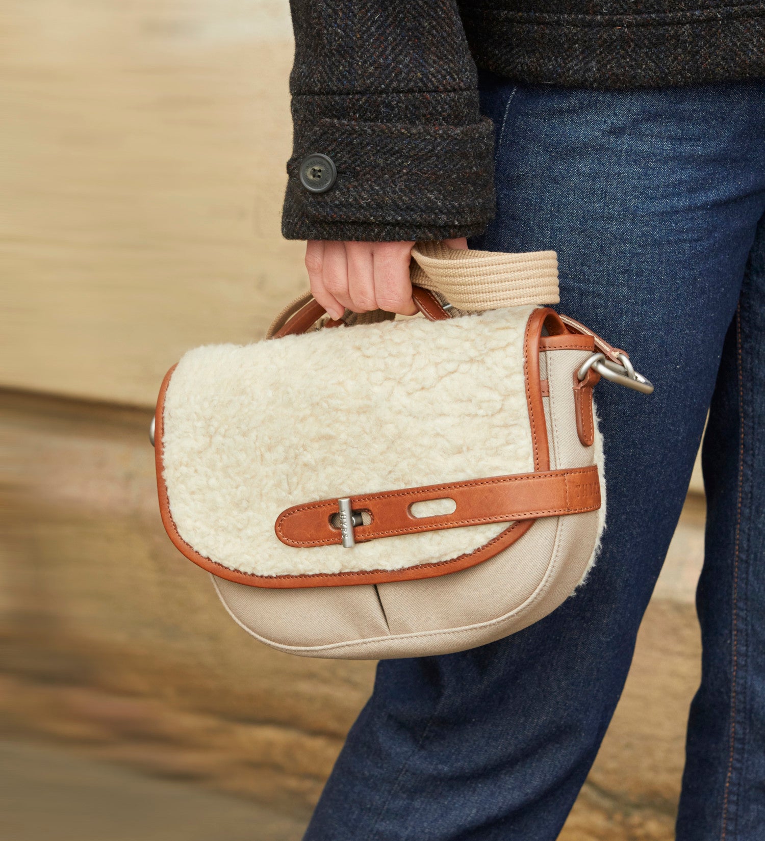 Besace fourrure vegan