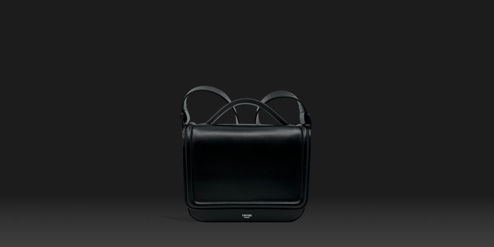 Sac NINE cuir lisse noir