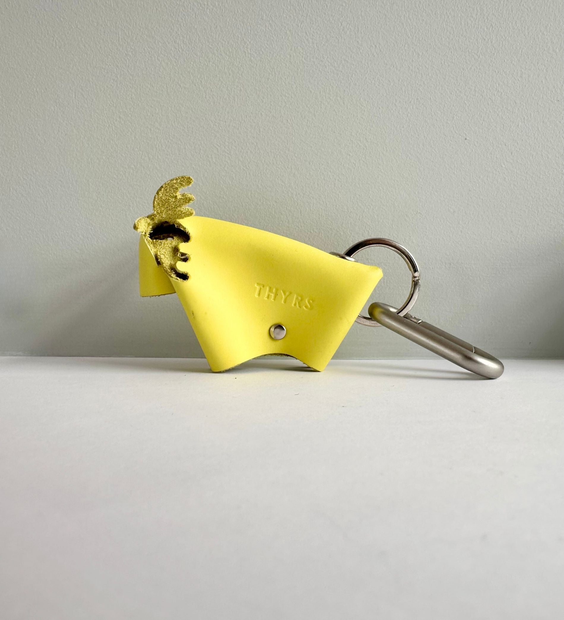 Bijou de sac élan | Cuir upcyclé