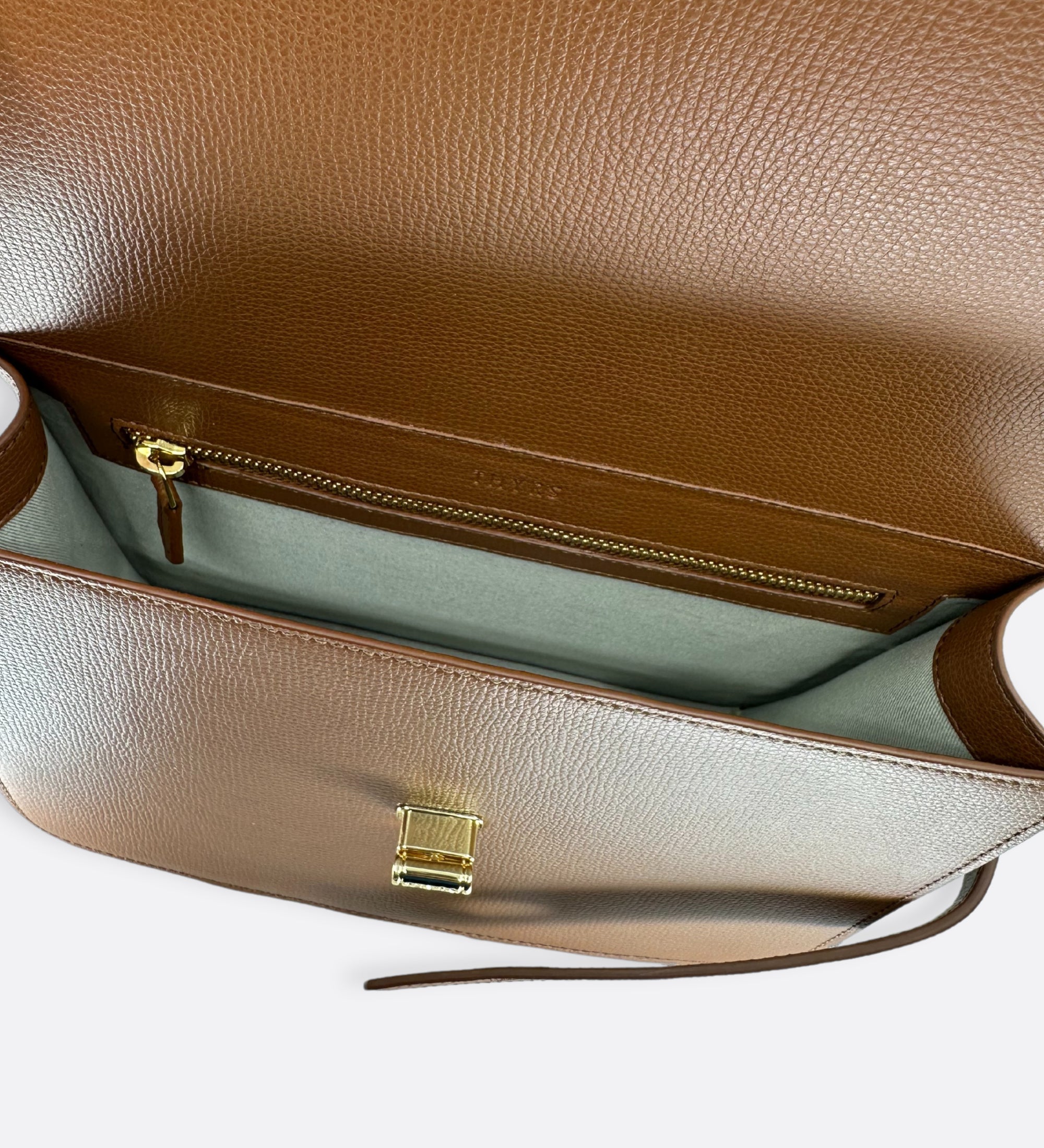 Sac Lalou cuir grainé caramel, THYRS