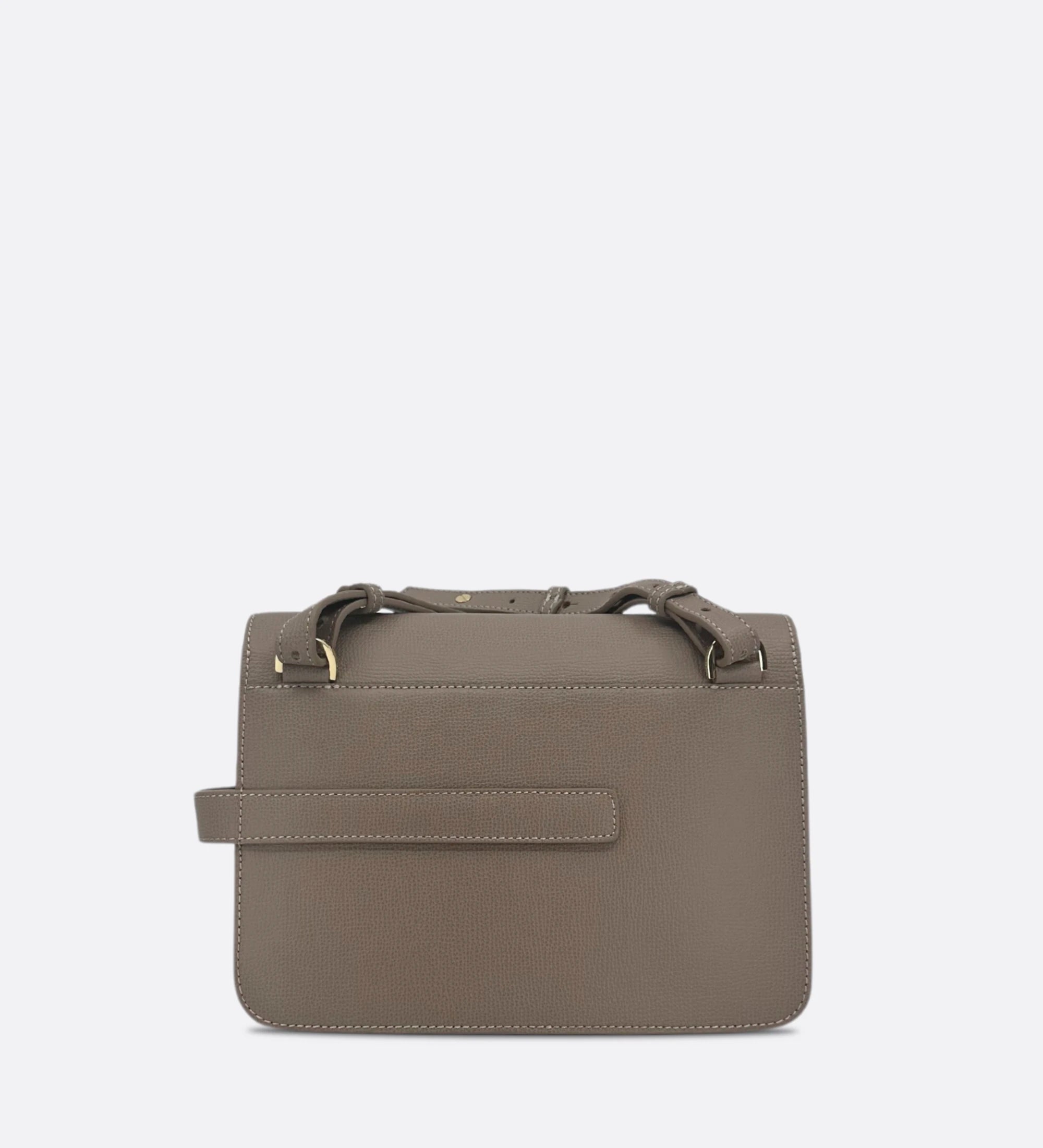 Sac LALOU cuir grainé taupe THYRS