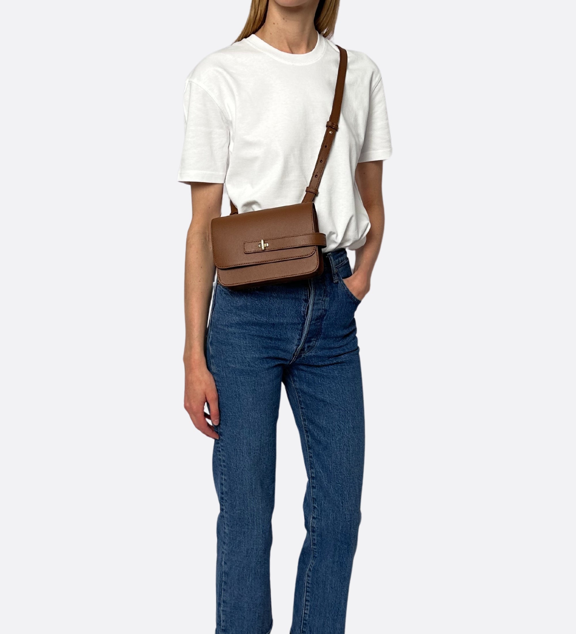 Petit Lalou, cuir grainé caramel, THYRS