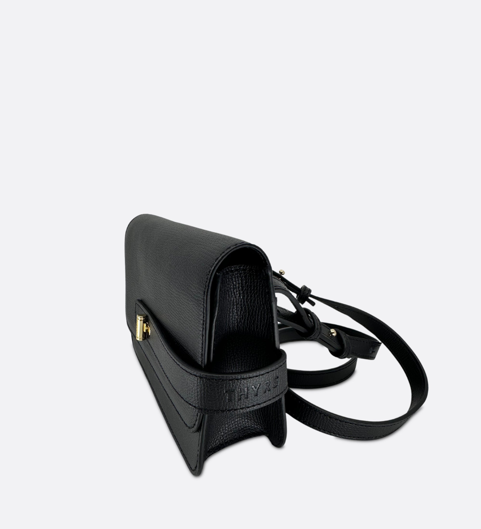 Petit Lalou, cuir grainé noir, THYRS